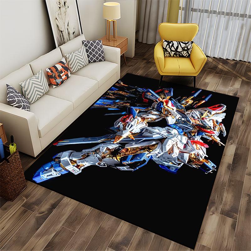 Gundam-Inspired Mech Design Carpet suitable as a non-slip mat for the living room or bedroom sofa