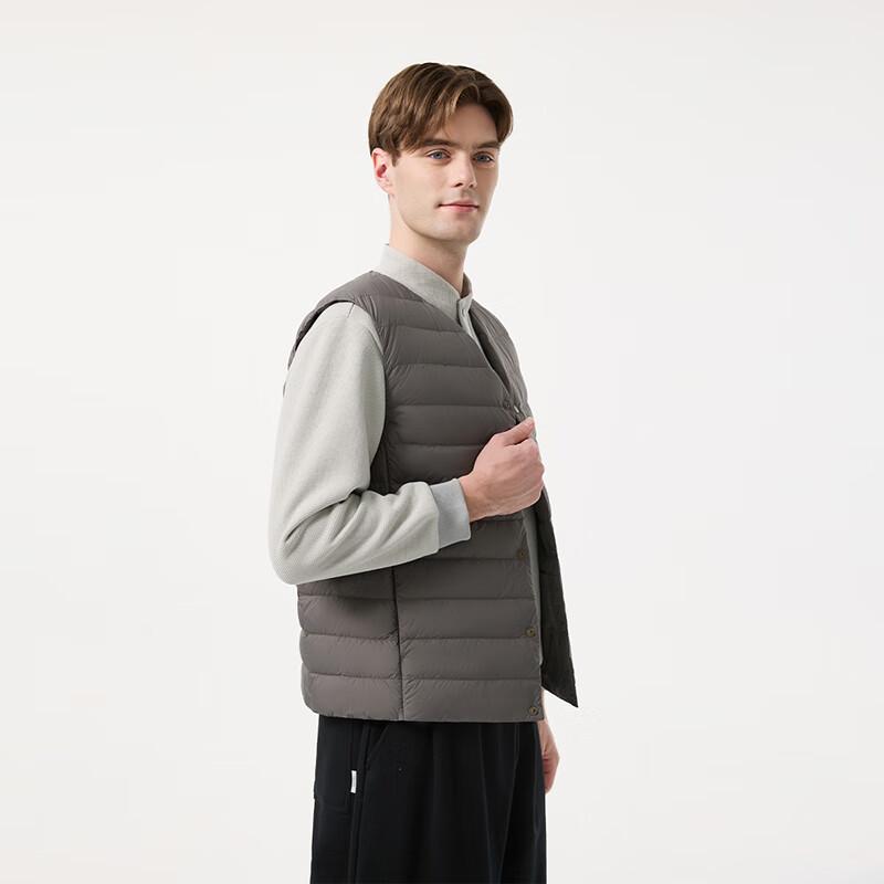 Tanboer Men's Versatile Collarless Down Vest TA5330113A