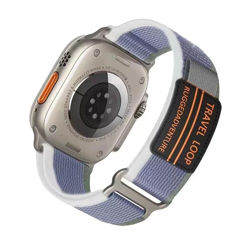 Классический ремешок Trail loop для Apple Watch Ultra Band 49 мм 44 мм 45 мм 42 мм спортивный ремешок Correa браслет iWatch серии 9 7 6 5 8 se нейлоновый ремешок