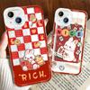 Противоударный чехол для телефона с мультяшным рисунком и кристаллами, прозрачный мягкий полный защитный чехол для камеры для IPhone Samsung Redmi OPPO Realme Vivo