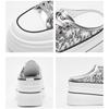 Thick-soled White Shoes for Women Summer Breathable Half Slippers All-match Sports Casual Shoes
