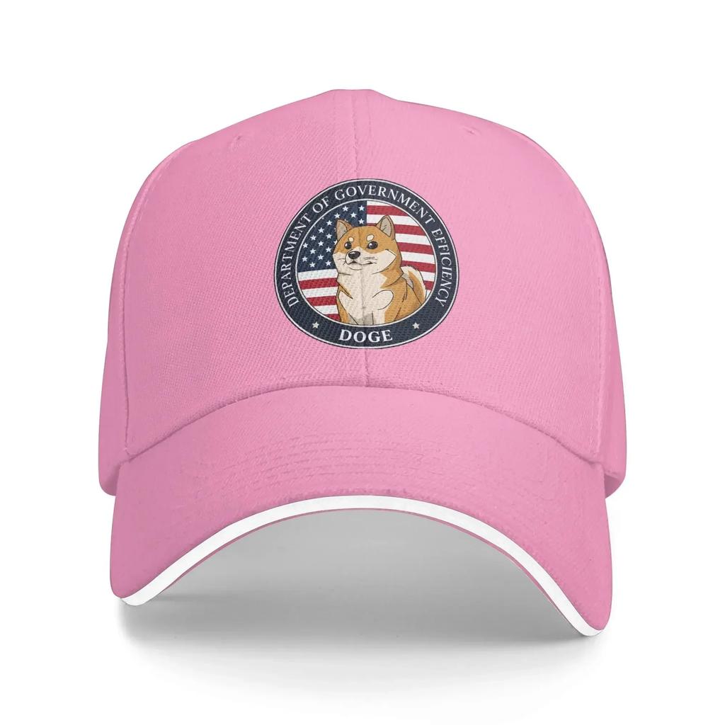 Summer Baseball Cap doge DEPARTUnisexT OF GOVERNUnisexT EFFICIENCY Wear For Unisex Trucker Cap Classic  Sun Cap Adjustable Fit