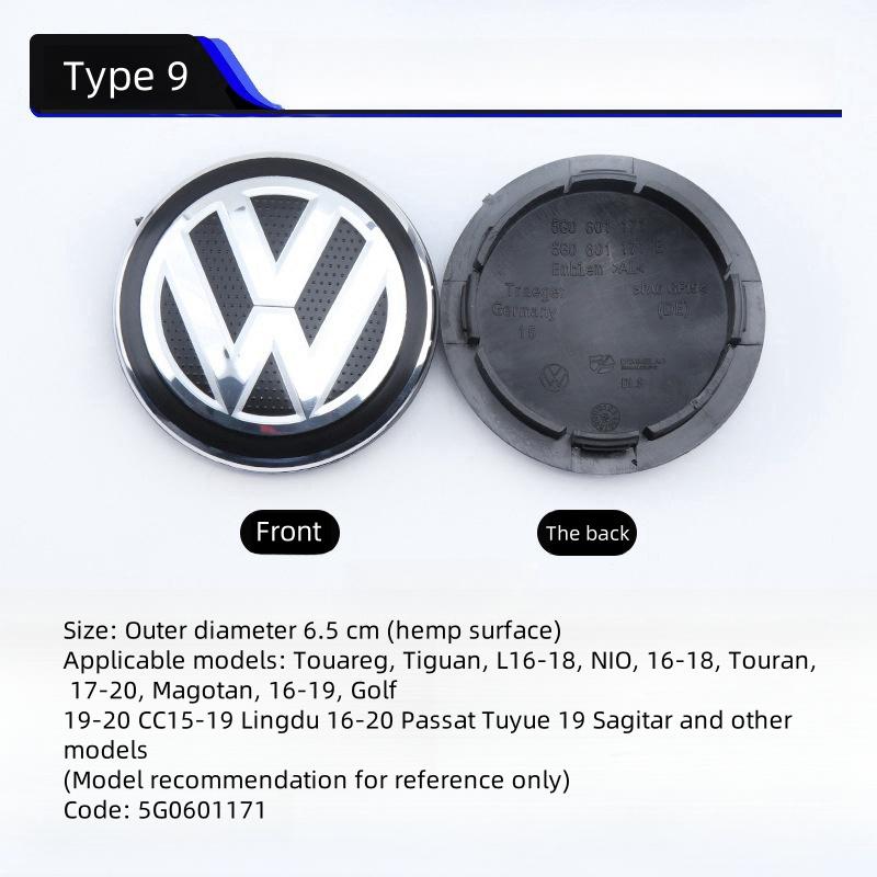 Для VOLKSWAGEN VW 56-76 мм Наклейка-колпачок ступицы колеса автомобиля Аксессуары Для Volkswagen R-line R GTI Polo Golf Touareg Passat Mago