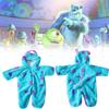 Adorable Baby Sullivan Monster Plush Onesie Thick Hooded Pajamas For Autumn Winter