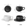110/280ML Retro Coffee Cup and Saucer Burnt Stone Pattern Ceramic Mug Exquisite Afternoon Tea Cup Water Cups Gift Cup and Saucer