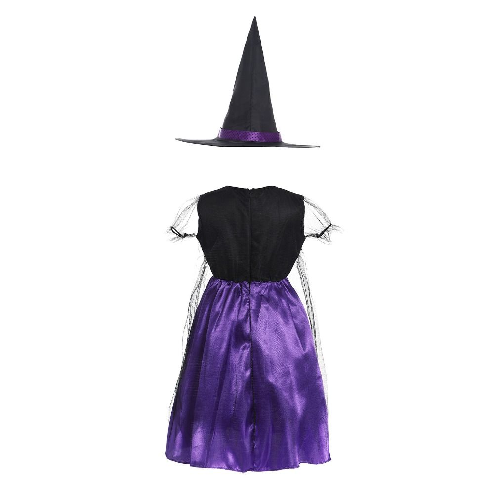 Clothes Halloween Witch Costume Glittery Mesh Dress Kid's Halloween Costume  Festival Party
