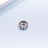 Sterling Silver Round S925 Charm Accessories Wave Closed Jump Ring Round Connector Discover Handmade Bracelet Jewelry Making DIY