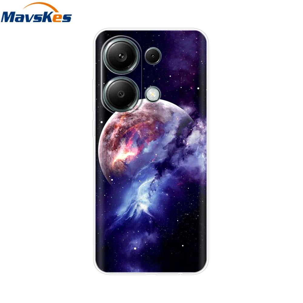 Soft Clear TPU Case For Xiaomi Redmi Note 13 4G Case Silicone Bumper Back Cover Fundas For Redmi Note 13 Pro 4G Phone Cases Etui