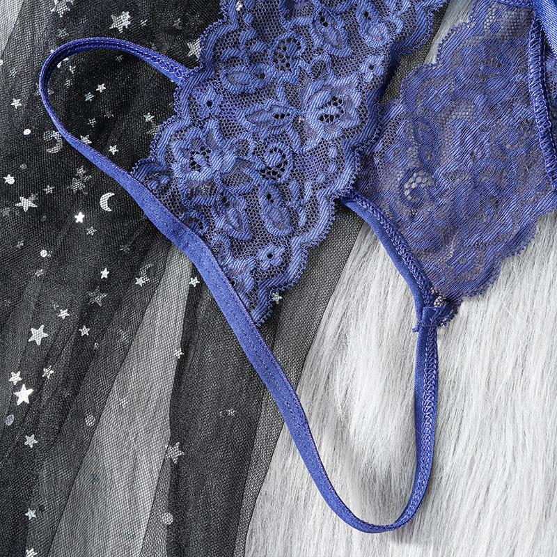 Женские полые трусики с открытой промежностью, кружевные эротические брюки с бантом, сексуальное нижнее белье, трусы