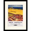 Театр на открытом воздухе Great Yarmouth Marina British Railways от Bagley Mounted Print