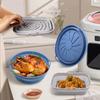Air Fryer Silicone Foldable Baking Tray Microwave Oven Heating Baking Tray Reusable Roast Chicken Mat BBQ Pot Pad Baking Tray