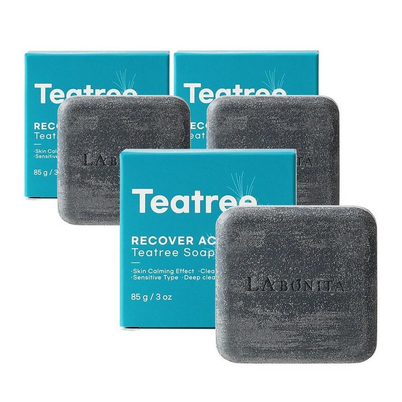 Labonita Recover AC Tea Tree Soap 1+1+1 Tea Tree Sulfur Soap for Problematic Acne & Trouble Skin, 85g, 3 pcs