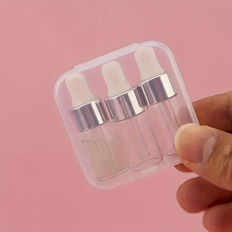 Мини-бутылка-капельница 0,1 унции, пустые флаконы с эфирным маслом, дорожные портативные многоразовые контейнер для косметических образцов «сделай сам», жидкие духи для глаз