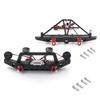 Front Bumper Rear Bumper Sets RC Crawler Bumper with LED Lights Aluminum Alloy Bumper Compatible