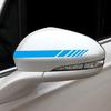 Car Sticker Sporty Racing Stripe Side Body Hood Rearview Mirror Decor Set Auto Stickers