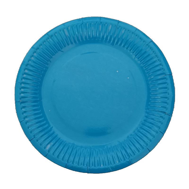 MIT 10 шт. 7 дюймов однотонный круглый поднос для бумаги детский поднос для бумаги ручной работы на день рождения