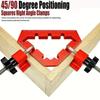 1 Set 45/90 Degree Woodworking Triangle Clamps Set Aluminum Alloy Right Angle Clamp Carpenter Tools For Cabinets Drawers Frames