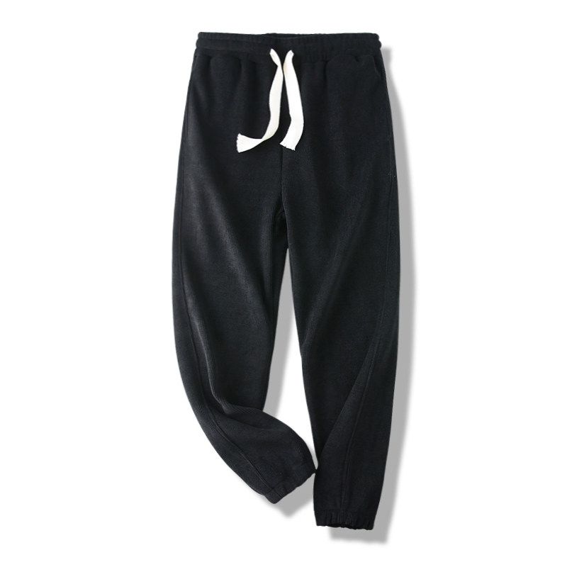 American-Style Heavy Chenille Pants with Velvet Men's Winter Extra Thick Silver Fox Velvet Sweatpants Foreign Trade Cattle Goods Sports Casual Pants