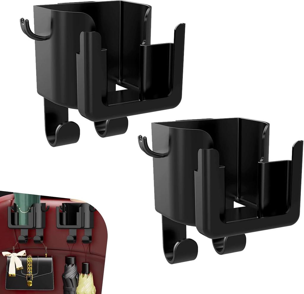 Car Seat Back Cup Holder Hook Multi Function Storage Organizer Phone Navigation Stand Headrest Hanger Auto Interior Accessory
