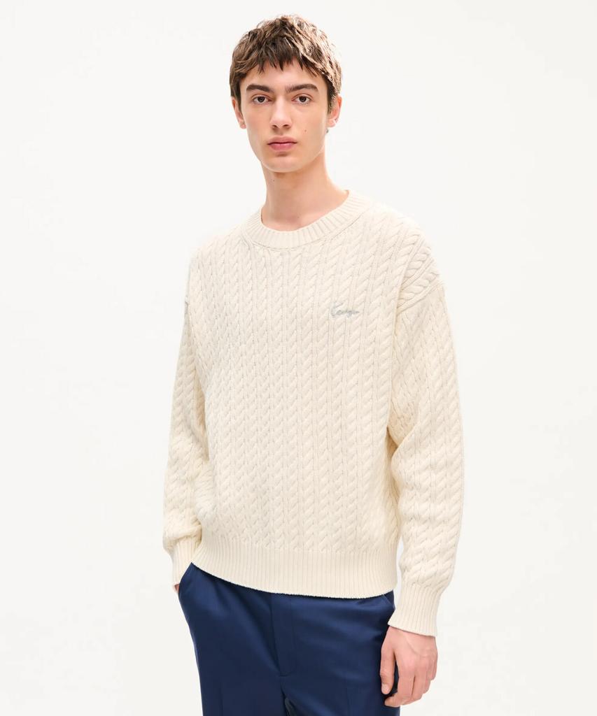 KENZO Unisex Kenzo Signature Cable Knit_K263Auk401Whx