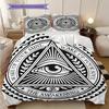 The square and compass of Freemasonry bedding, duvet cover, pillowcase, home decoration, birthday gift (1 * duvet cover+2 * pillowcase, coreless)