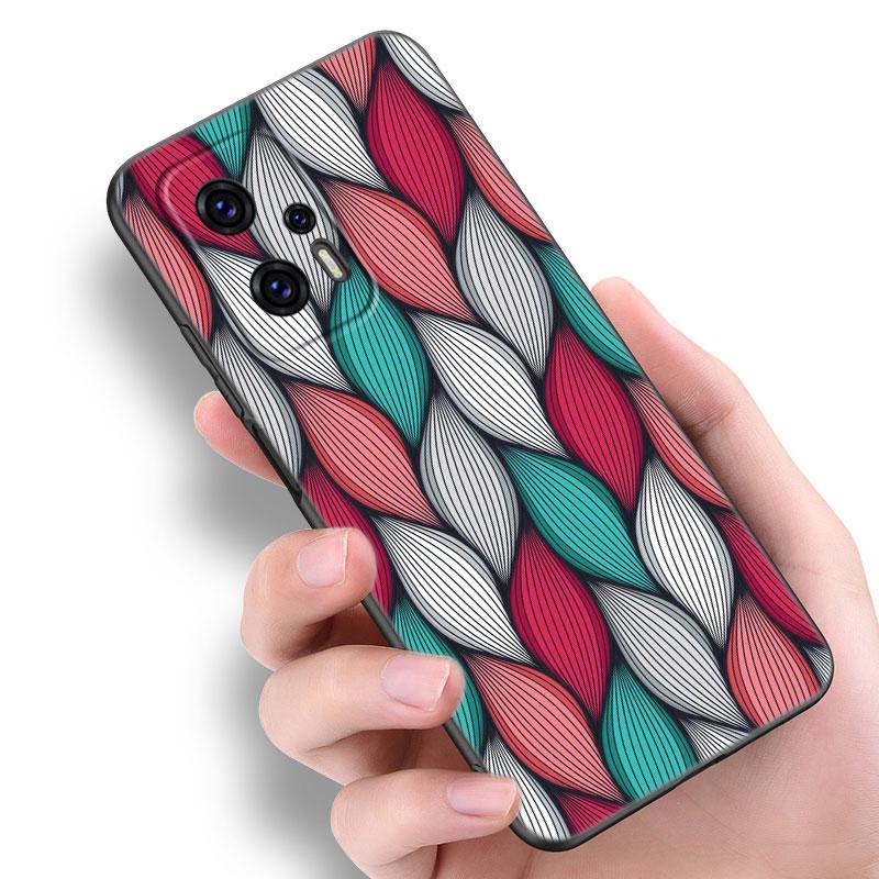 Эстетичный чехол для телефона из африканской восковой ткани для Xiaomi POCO F2 F3 M2 M3 M4 X3 X4 Pro NFC F4 GT 5G F1 X2 C3 C31 C40 M5S Черная крышка