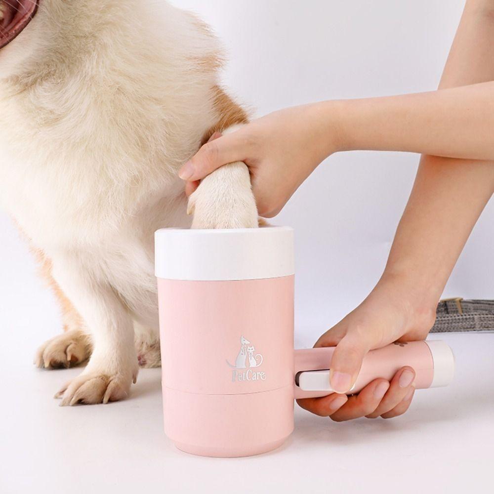 Automatic Dog Paw Cleaner Cup Soft Silicone Dog Feet Washer Pet Foot Washing Cup Dirty Paw