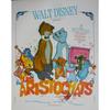 LES ARISTOCHATS Affiche Cinéma Originale Roulée Petit формат 53x40 см постер фильма Уолт Дисней Retirage