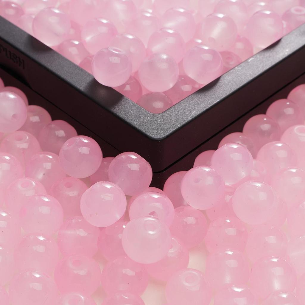 Бусины из имитации нефрита 6 мм, однотонные, для изготовления украшений своими руками