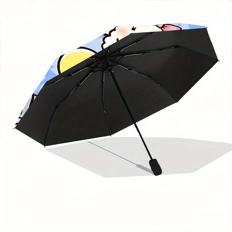 Pom Pom Purin Sanrio Automatic Open/CloseCartoon Umbrella-CuteUmbrella with Cute Design, Portable 3-Fold Compact Umbrella for Men & Women, Valentine's