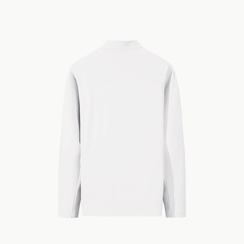 Anta Fashion Quick Dry Breathable Comfortable Lightweight Sports Versatile Half Turtleneck Knitwear Men's Pure White 152547402RS-1