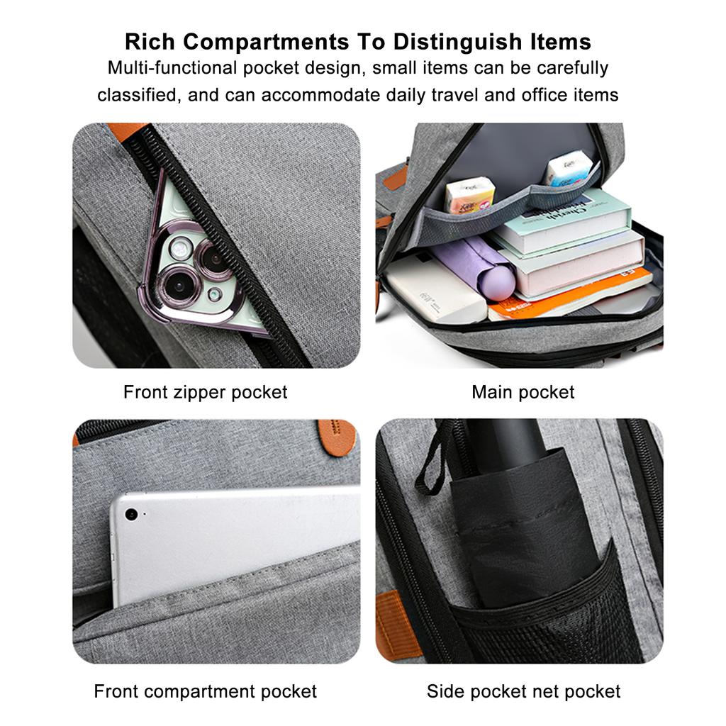 Рюкзак для путешествий LargeCapacity 15,6-дюймовый рюкзак для ноутбука для мужчин и женщин, водостойкий, легкий