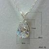 Water Drop Cubic Zirconia Crystal Ladies Necklace Collection Simple and Elegant Women Accessories Gift