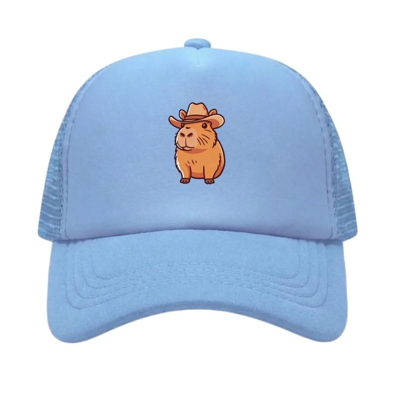 Регулируемая бейсболка с принтом капибары, классическая кепка-snapback, кепка для папы, дышащая кепка с сеткой, кепка для гольфа, рыбалки, для активного отдыха, от солнца
