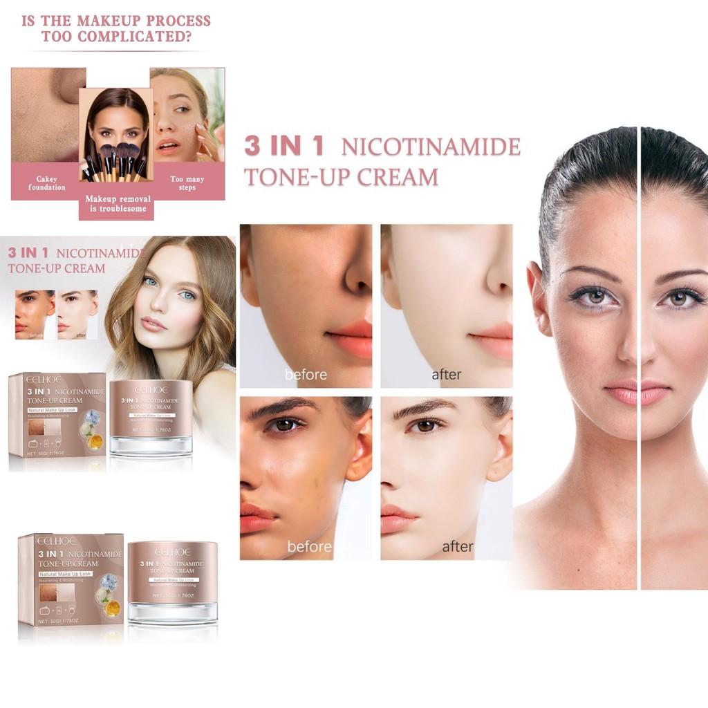 Eelhoe 3in1 Brightening Cream Moisturizing Nourishing Non Greasy Color Correcting Cream