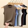 Crew Neck Sling Vest Women's Summer Thin Outer Wear Threaded Bottoming Shirt Slim Sleeveless Top