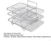 Air Fryer Rack 3 Layers Stackable Dehydrator Racks Stainless Steel Grill Tray Air Fryer Accessories for Baking Roasting