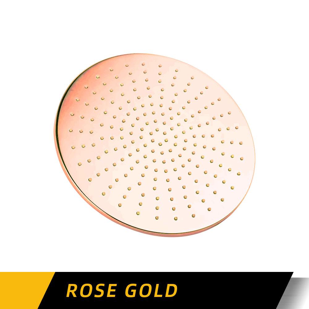 Настенная душевая головка Rian, только латунь, черный хром, матовый, розовое золото, душевая кабина, ванная комната, без кронштейна