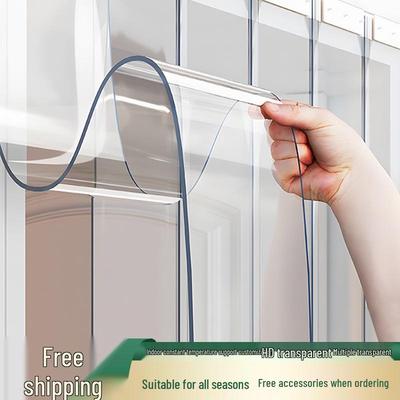 Высококачественная прозрачная ПВХ дверная штора - Защита от комаров, Мягкая перегородка для кондиционирования воздуха, Дома, Магазина или для тени.