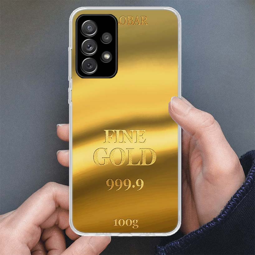 Чехол для телефона с принтом золотого узора для Samsung Galaxy A51 A50S A71 A70 A41 A31 A21S A10 A20E A30 A40 A6 A7 A8 + A9 Мягкий чехол