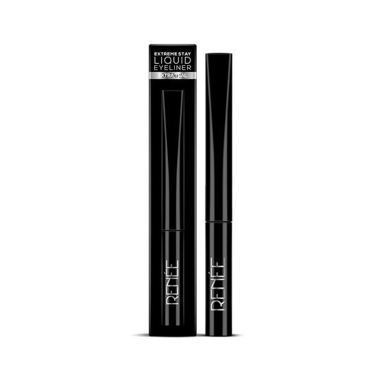 RENEE Extreme Stay Liquid Eyeliner 3x Black 4,5 мл, интенсивный, яркий цвет | Одно движение, стойкая, матовая, водостойкая, оттенки на весь день