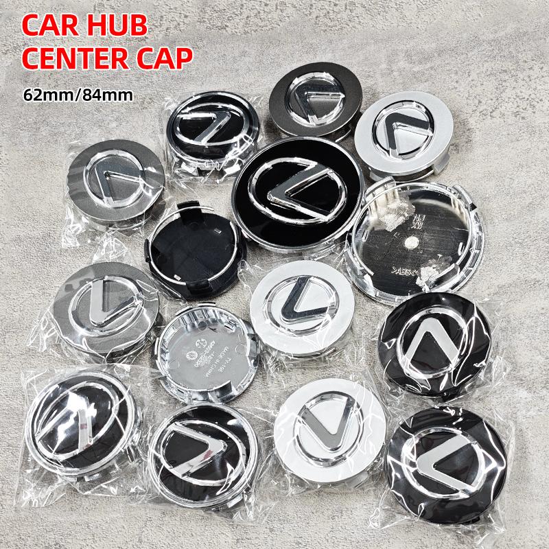 AABFX1 4Pcs 62MM 84MM Car Wheel Center Caps Hub Badge Covers For Lexus IS250 CT200h GS300 LS430 RX450h LX570 IS300 ES RX LS IS NX CT
