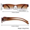 Korean Clear Lens Ultra-light Presbyopic Glasses Readers Eyewear Reading Glasses Half Frame