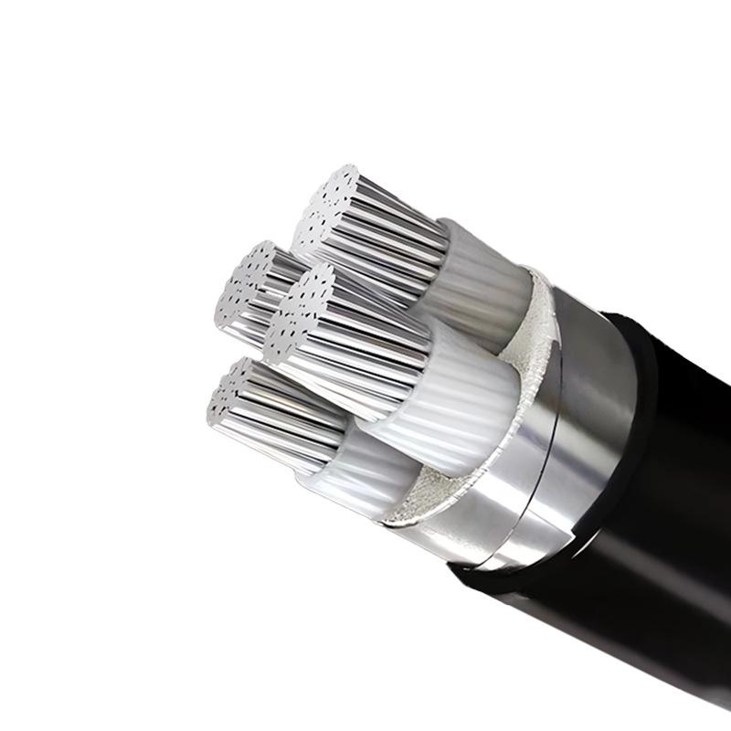 National Standard YJLV22 Aluminum Core 3+1/3+2 Core 0.6-1KV Flame Retardant Steel Tape Armored Electric Cable