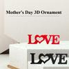 12.8in European Style Wooden LOVE Letters 3D Wall Decor - Handmade Wedding & Mother's Day Home Decoration Craft Gift