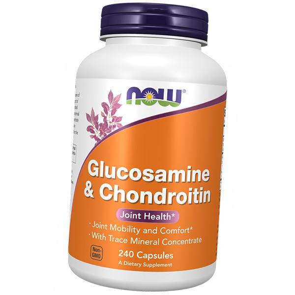 Глюкозамин, хондроитин с микроэлементами, Glucosamine Chondroitin with Trace Minerals, Now Foods (03128026)