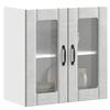 VidaXL Kitchen Wall Cabinet with Glass Door Lucca Concrete Grey, Kitchen Wall Unit, Wall Cabinets with 853911