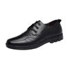Men's Leather Shoes Breathable Korean Version Business British Men's Shoes Round Head Soft Sole Foreign Trade Casual Shoes Work Shoes