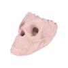 Ceramic Human Skull Campfire Log Reusable Fireproof Campfire Pit Skull Gas Log for Bonfire Fireplace Halloween Decor