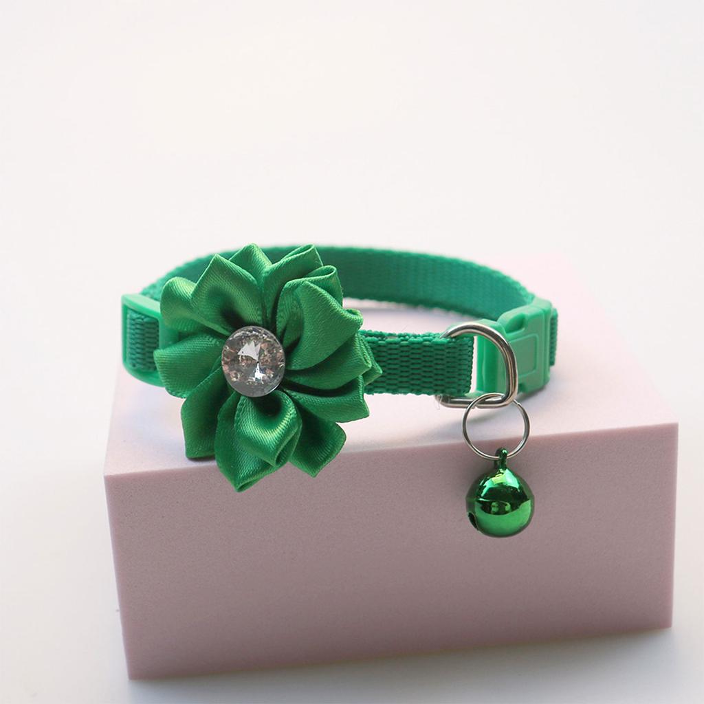 Ошейник для собаки кошки с элегантным цветком кристаллом отрывной костюм ошейник ожерелье большой милый ошейник для собаки девочки